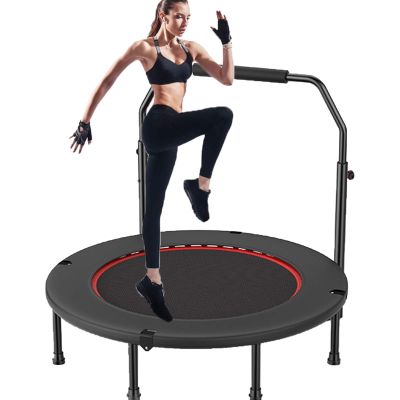 TXTC Foldable Exercise Trampoline,Silent Fitness Trampoline for Adult,Indoor Trampoline for Kids,Waist Drum Spring,rebounder Trampoline Suitable for/Living Room Balcony/Office Use (Color : B)