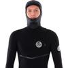 Rip Curl Flashbomb Heatseeker 3mm Neoprene Wetsuit Hood Black - Unisex - E5 Flashdry Lining - Smooth Skin Exterior view 3