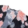 FINOCEANS Women's Kimonos Beach Cover Ups Cardigans Chiffon Boho Loose Bathing Suit Tops XX-Large Black view 3