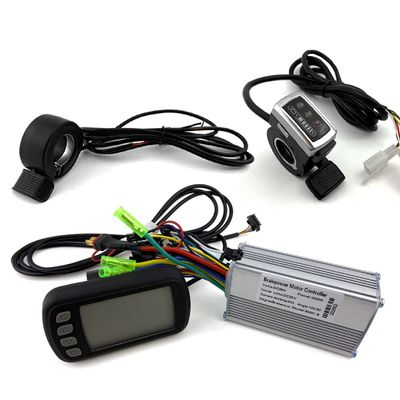 250W 350W Bike Brushless Motor Controller with LCD Display and Thumb Throttle Regenerative Brake Throttle Trigger (36V 250W350W)