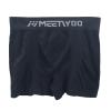 MEETYOO Men's 3/4 Compression Pants with Pockets, Sport Workout Base Layer Underwear, Running Leggings Athletic Gym Tights, Black+Grey+Blue, Small view 1
