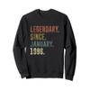 27th Birthday Vintage Legendary Since January 1996 Sweatshirt view 1