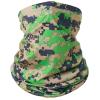 3in1 winter unisex women and men sports warm fleece scarf scarf warm face mask beanie hat camouflage green 3 view 1