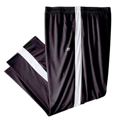 Russell Athletic Men's Big and Tall Dri-Power Pant, Black Stripe XLT