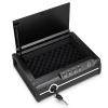 Goplus Gun Safe for 2 Pistols, DOJ Approved Pistol Safe, Biometric Fingerprint Lock & Password & Backup Keys for Quick Access, Auto Open Lid Handgun Safe for Home & Personal view 1