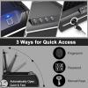 Goplus Gun Safe for 2 Pistols, DOJ Approved Pistol Safe, Biometric Fingerprint Lock & Password & Backup Keys for Quick Access, Auto Open Lid Handgun Safe for Home & Personal view 4