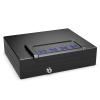 Goplus Gun Safe for 2 Pistols, Handgun Safe with Password & Backup Keys for Quick Access, Auto Open Lid& LED Lights, Pistols safe for Home, DOJ Approved view 1