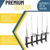 Koova Wall Mount Fishing Rod Holders & Reel Storage | Sturdy Fishing Pole Holders | Steel Rack Fishing Organizers and Storager view 2