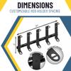 Koova Wall Mount Fishing Rod Holders & Reel Storage | Sturdy Fishing Pole Holders | Steel Rack Fishing Organizers and Storager view 3