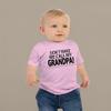 Don't Make Me Call My Grandpa Toddler T Shirts for Grand Baby Boys and Girls 4T Pink view 2
