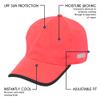 BUILTCOOL Adult Cooling Baseball Hat  Men & Women Moisture Wicking, Mesh Back, Lightweight, Performance Ball Cap for Fishing, Hiking, Kayaking, Golf, One Size, Diva/Black view 2