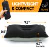 Foxelli Camping Pillow  Inflatable Compact & Portable Compressible Foam Camp Pillow for Travel, Backpacking, Camping, and Hammocks view 2