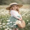 2Bunnies Girl Peony Lace Back A-Line Straight Tutu Tulle Party Flower Girl Dress (Sage Sleeve Short, 4T) view 2