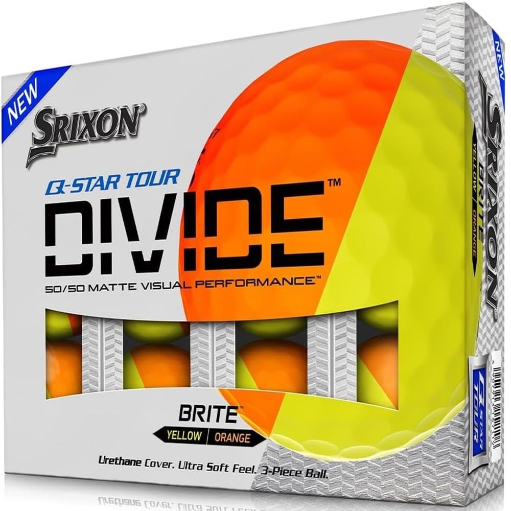 Srixon Q-Star Tour Divide Orange, Golf