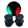 Pactrade Marine Boat Pontoon Pair of Navigation Side Lights Green Red Horizontal Mount DC12V 1NM Base-Down & Base-Up Mount Bulb for 39.4ft & Under (LED Bulb) view 1