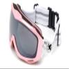 Khan Retro Pink - Adjustable Snow Goggles for winter skiing and snowboard with 100% UV Protection. One size fits all. view 1