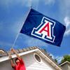 College Flags & Banners Co. University of Arizona Flag and USA Flag Set - 3x5 - Blue view 3