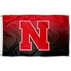 College Flags & Banners Co. Nebraska Cornhuskers Gradient Ombre Flag and USA 3x5 Set view 2