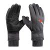 FUFU Gloves Cycling Gloves, Running Gloves, Touch Screen, Non-Slip, Waterproof, Windproof, Sports Winter Gloves (Color : Grey) view 1