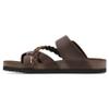 WHITE MOUNTAIN Shoes Hazy Footbed Sandal, Brown/Leather, 11 M view 4