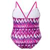 renvena Kids Girls One Piece Printing Bikini Swimwear Swimsuit Romper Sunsuit Summer Bathing Suit Rose_Red 3T view 2