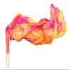 Winged Sirenny 43"(110 cm) Small Youth Worship Praise Fan Flag Streamers, Belly Dance Silk Fan Veil, Set of 2 (Sakura) view 1