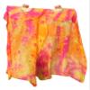 Winged Sirenny 43"(110 cm) Small Youth Worship Praise Fan Flag Streamers, Belly Dance Silk Fan Veil, Set of 2 (Sakura) view 3
