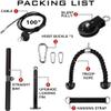 qiuqiu Forearm Wrist Trainer Biceps Triceps Trainer Fitness Cable Pull System Home Gym Equipment Workout Accessory for LAT Pulldowns, Biceps Curl, Back, Forearm view 3
