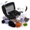 Dr.Fish Complete Fly Tying Kit, Fly Tying Vise, Fly Tying Materials & Tools, Aluminum Rotary Fly Tying Vise Hackle Bobbin Scissors Plies Feather Hareline Fly Hooks Beginner Kit view 1