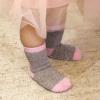 JAKIDAR 12 Pack Baby Toddler Socks Non Slip Grip Cotton Crew Socks for Boys Girls Infants Kids, Pink Princess, 2-4T view 2