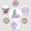 JAKIDAR 12 Pack Baby Toddler Socks Non Slip Grip Cotton Crew Socks for Boys Girls Infants Kids, Pink Princess, 2-4T view 4