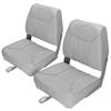 MSC Fishing Folding Boat Seats,One Pair Pack (S103 Gray/Gray) view 1