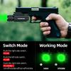 COSMOING 400 Yards Green LED Gun Flashlight Tactical Rail Mounted with Quick Release, Fits Glock Taurus Ruger Springfield H&K S&W view 2