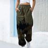 Nutteri Women Jogger Sweatpants Mountain Treetop Scenery Print Lounge Trousers High Waist Sporty Gym Athletic Fit Pants with Pockets (Army Green, L) view 2