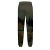 Nutteri Women Jogger Sweatpants Mountain Treetop Scenery Print Lounge Trousers High Waist Sporty Gym Athletic Fit Pants with Pockets (Army Green, L) view 3