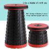 Daoyuan Portable Outdoor Folding Stool,Height-Adjustable Retractable Camping Step Stool,Easy to Carry,Used for Camping/Fishing/Picnic/Barbecue/Other Indoor and Outdoor Chair Seats view 2