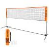 Portable Badminton Net Set, Adjustable Height Tennis Net, Kids Volleyball,Soccer Net Easy Setup Nylon Sports Net with Poles for Backyard, Indoor, Outdoor, Beach (Black/Orange, 10FT) view 1