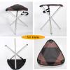 Daoyuan Portable Outdoor Folding Stool,Tripod Stool/Lazy Chair/Leisure Stool,can Be Used for Fishing/Camping/Sketching/Lining Up/Barbecue,Easy to Carry,Yellow view 3