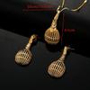Ethiopian Fashion Pendant Necklaces Earrings Arab Gold Color African Women Jewelry Set view 4