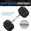 Balelinko Hex Dumbbells Free Weights Set with Metal Handles Rubber Encased Solid Cast Iron Hex Dumbbell in Single, 25 LBS view 3