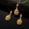Ethiopian Gold Color Pendant Necklace Earrings Middle Eastern Arab Women Jewelry Set view 4