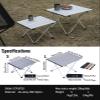 iClimb Ultralight Compact Camping Folding Table with Carry Bag (Silver - L) view 3