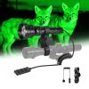 Brinyte T28 LED Zoomable Hunting Light, 3 Color in 1(Red,Green,White) Predator Flashlight with Pressure Switch Mount, IPX6 Waterproof for Hogs Coon Coyote Varmint Hunting view 1