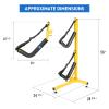 Double Kayak Storage Rack Free Standing Storage for Two Kayak, SUP, Canoe and Paddleboard, Indoor Outdoor or Garage view 2