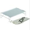 iClimb Mini Solo Folding Table Ultralight Compact for Backpacking Camping Hiking Beach Picnic (Silver - S) view 1