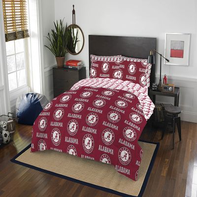 Northwest NCAA Alabama Crimson Tide Unisex-Adult Bed in a Bag Set, Full, Rotary