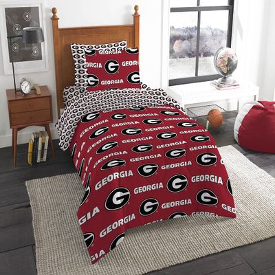 Northwest NCAA Georgia Bulldogs Unisex-Adult Bed in a Bag Set, Twin, Rotary