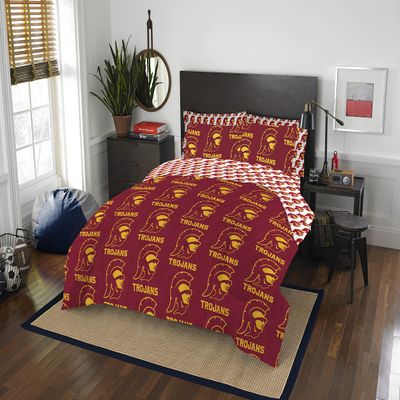 Northwest NCAA USC Trojans Unisex-Adult Bed in a Bag Set, Twin, Rotary