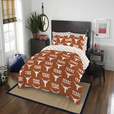 Northwest NCAA Texas Longhorns Unisex-Adult Bed in a Bag Set, Full, Rotary