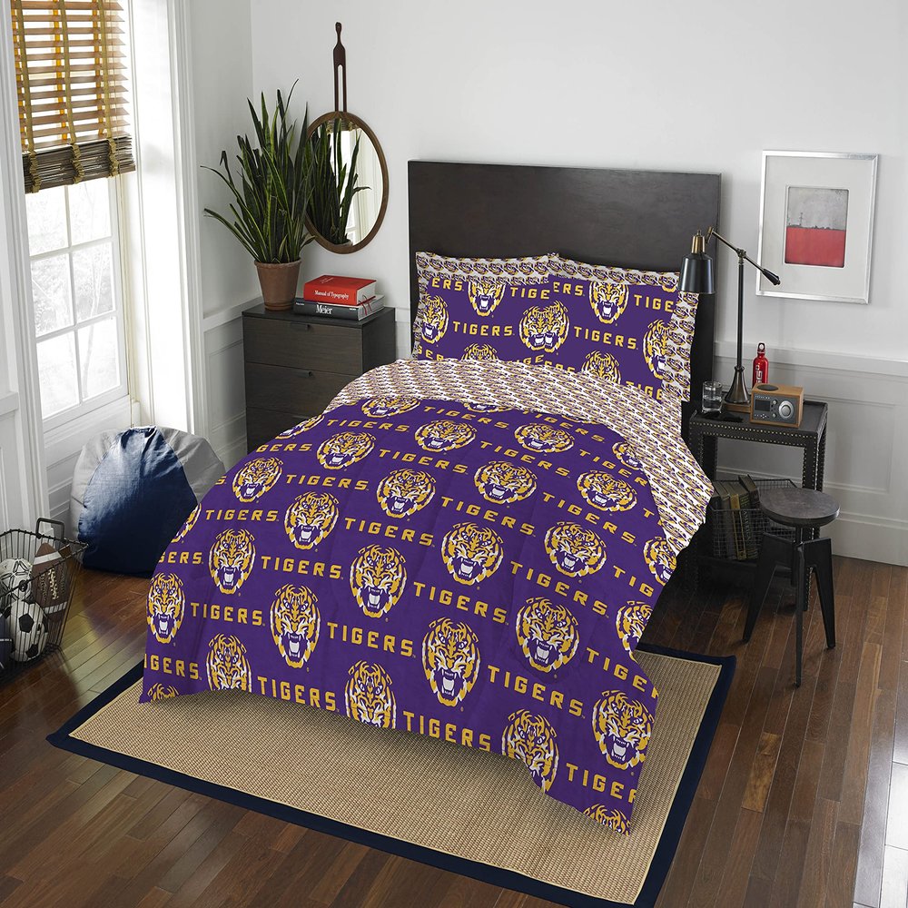 Northwest NCAA LSU Tigers Unisex-Adult Bed in a Bag Set, Full, Rotary